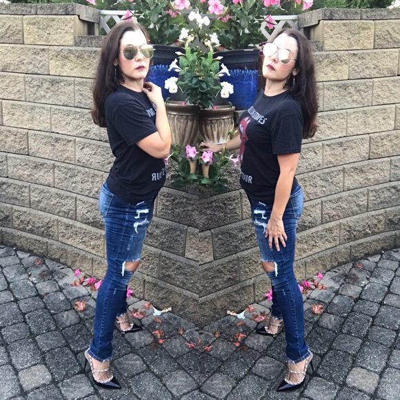 KANCAN Destroyed Dark Denim Skinny Jeans KC5055D - Picture 4 of 11